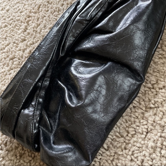 Express Black Leather Clutch - Picture 2 of 7